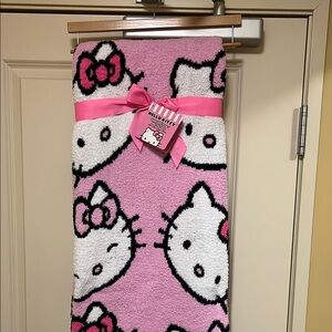 Hello Kitty Pink Fleece Blanket
